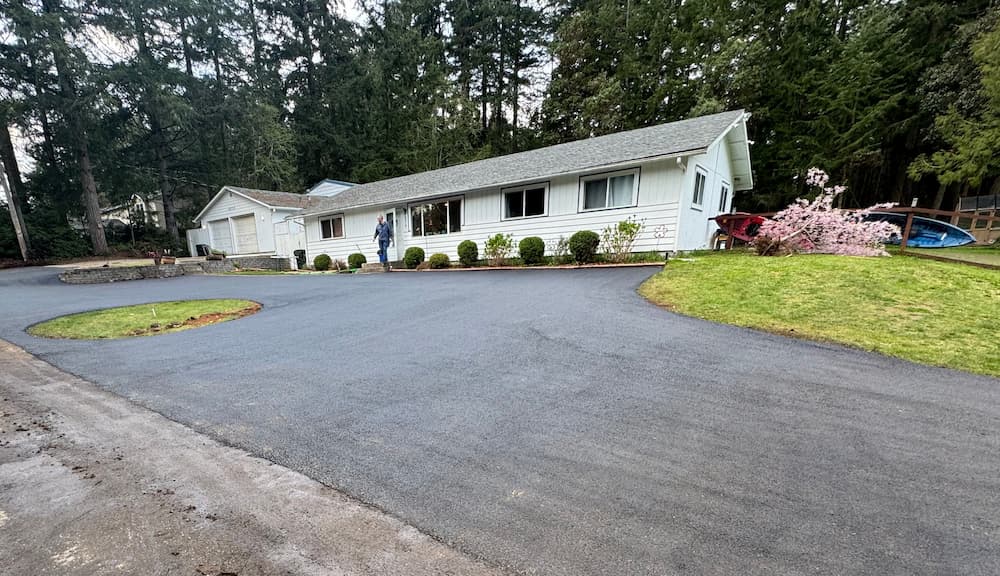 Asphalt paving project by Black Rock Asphalt