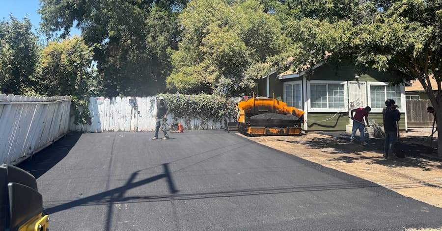 Asphalt paving project by Black Rock Asphalt